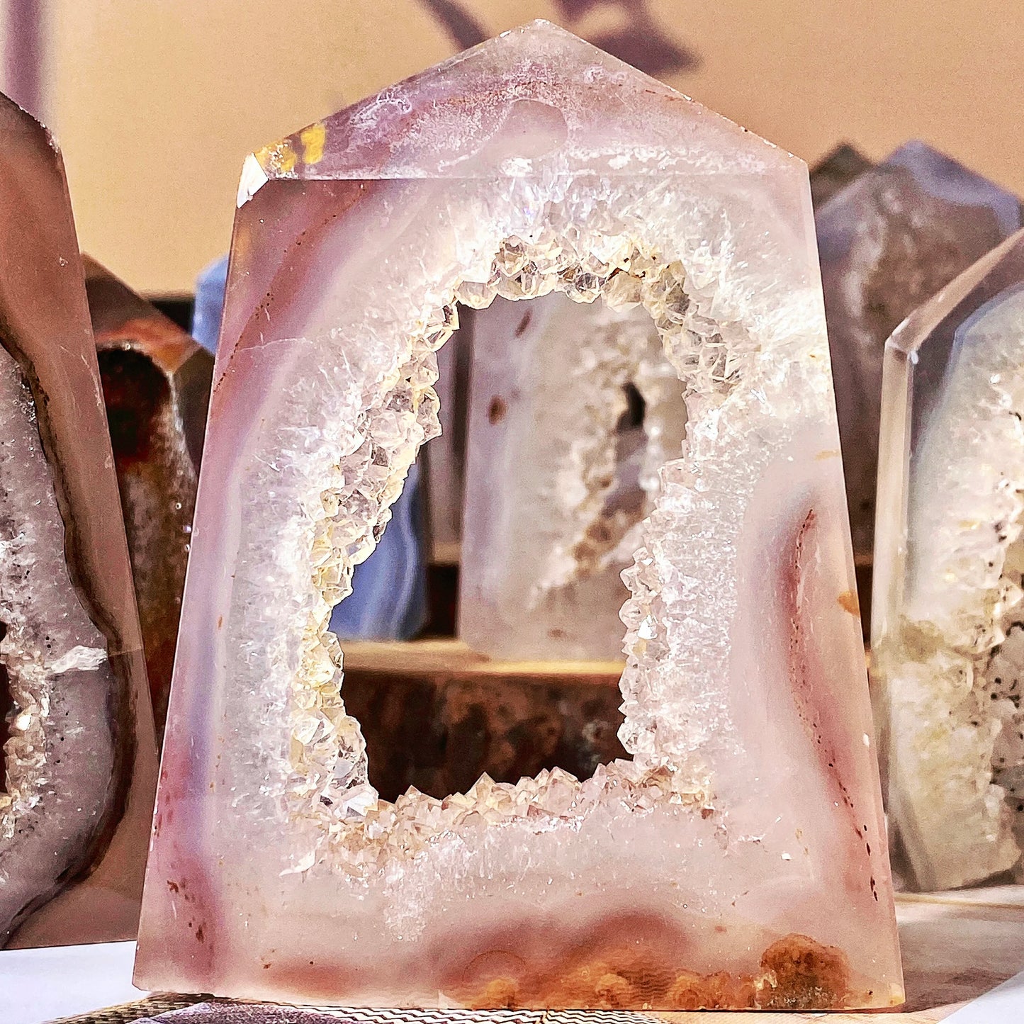 Geode Agate Crystal Point