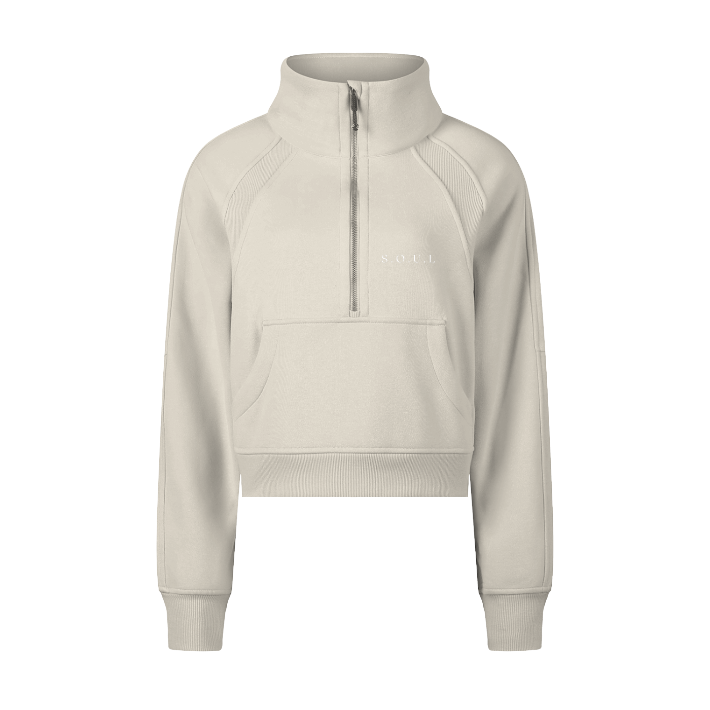 S.O.U.L Women'sCropped Half-Zip Sweatshirt