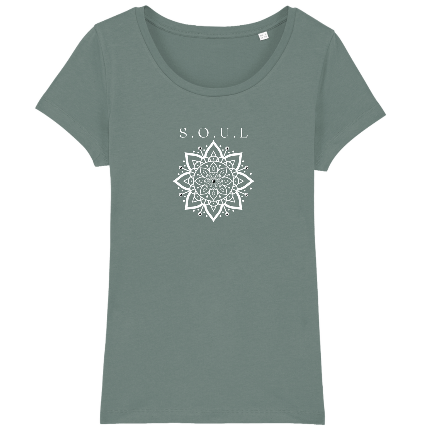 S.O.U.L 100% Organic Cotton Women's Boxy T-shirt (Green bay)
