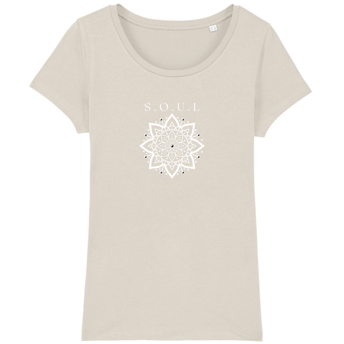 S.O.U.L 100% Organic Cotton Women's Boxy T-shirt (Natural raw)