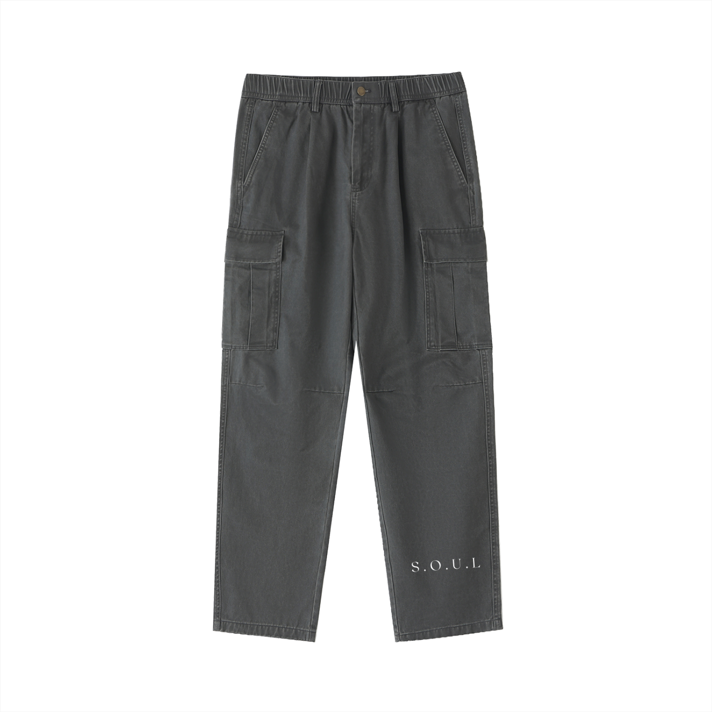 S.O.U.L Cotton Elastic-Waist Cargo Pants
