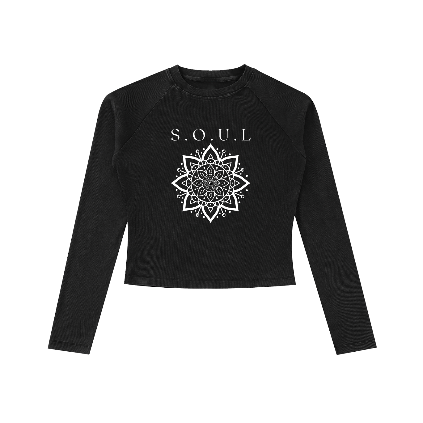S.O.U.L Women's Dyed Washed Long Sleeve T