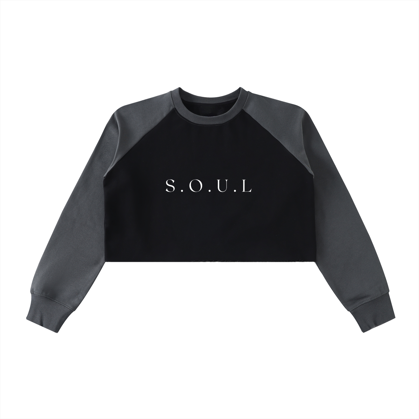 S.O.U.L Women's Raw-Hem Crop Sweatshirt
