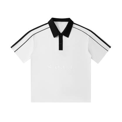 S.O.U.L Contrast Collar Short-Sleeve Polo Shirt