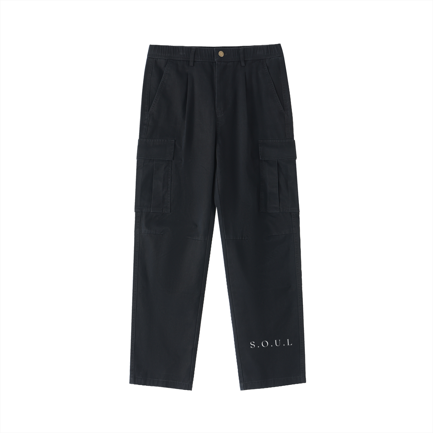 S.O.U.L Cotton Elastic-Waist Cargo Pants