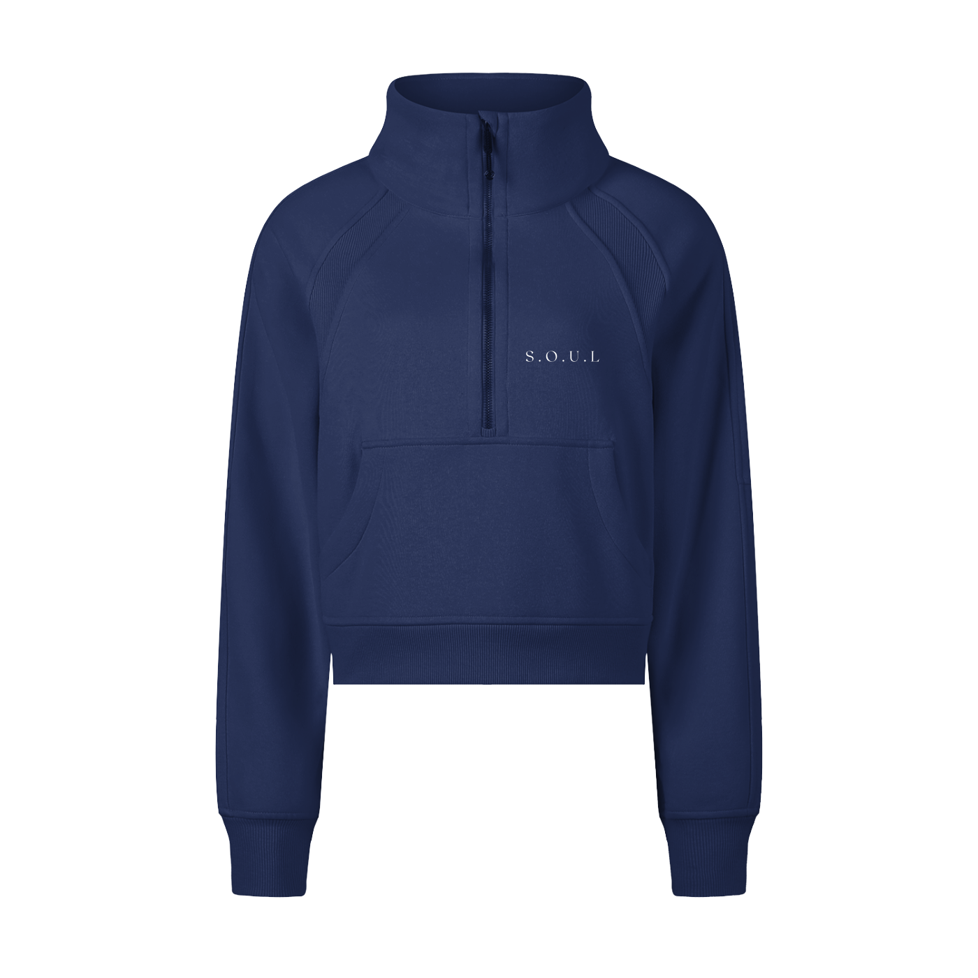 S.O.U.L Women'sCropped Half-Zip Sweatshirt