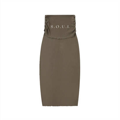S.O.U.L Women's Dyed Slim Maxi Skirt