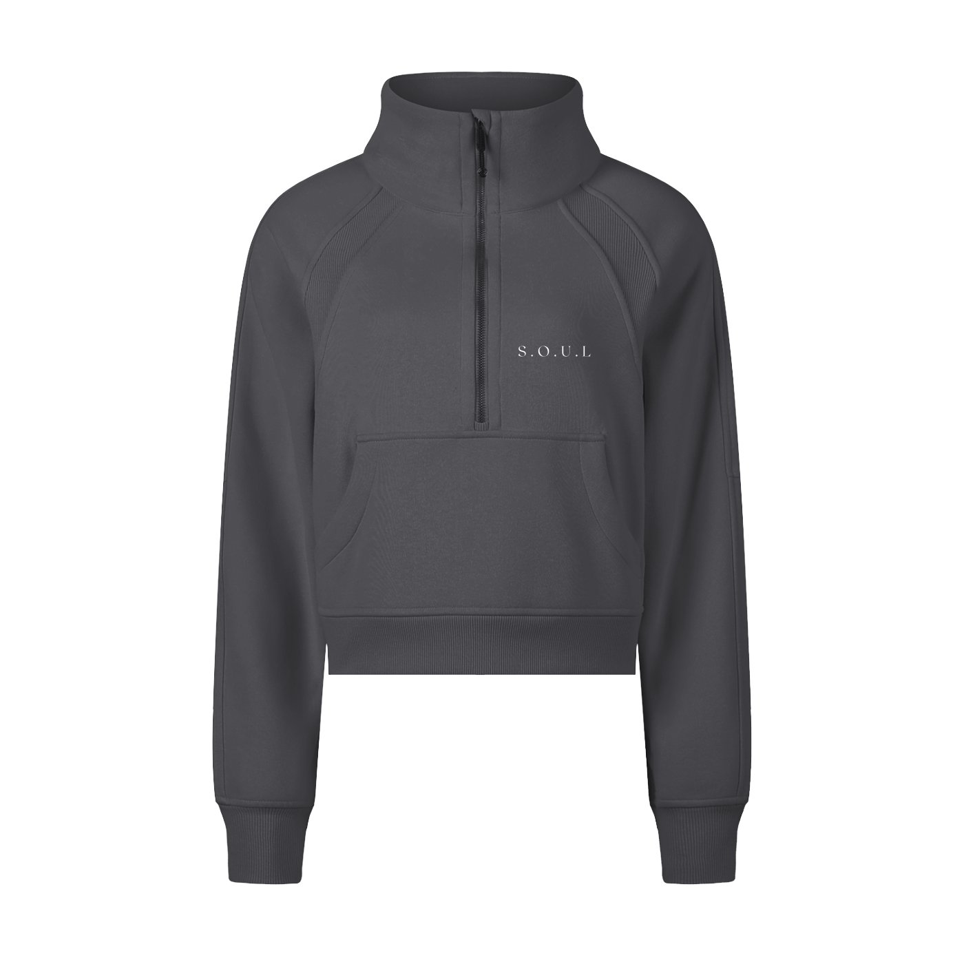 S.O.U.L Women'sCropped Half-Zip Sweatshirt