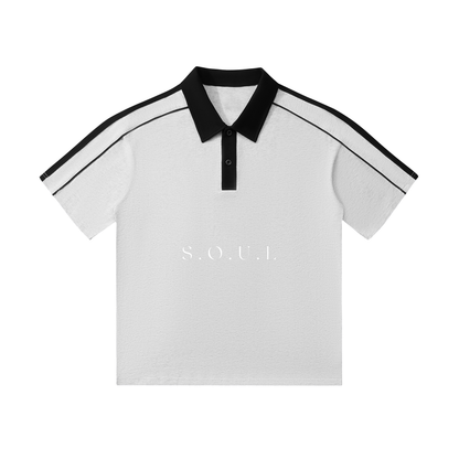 S.O.U.L Contrast Collar Short-Sleeve Polo Shirt