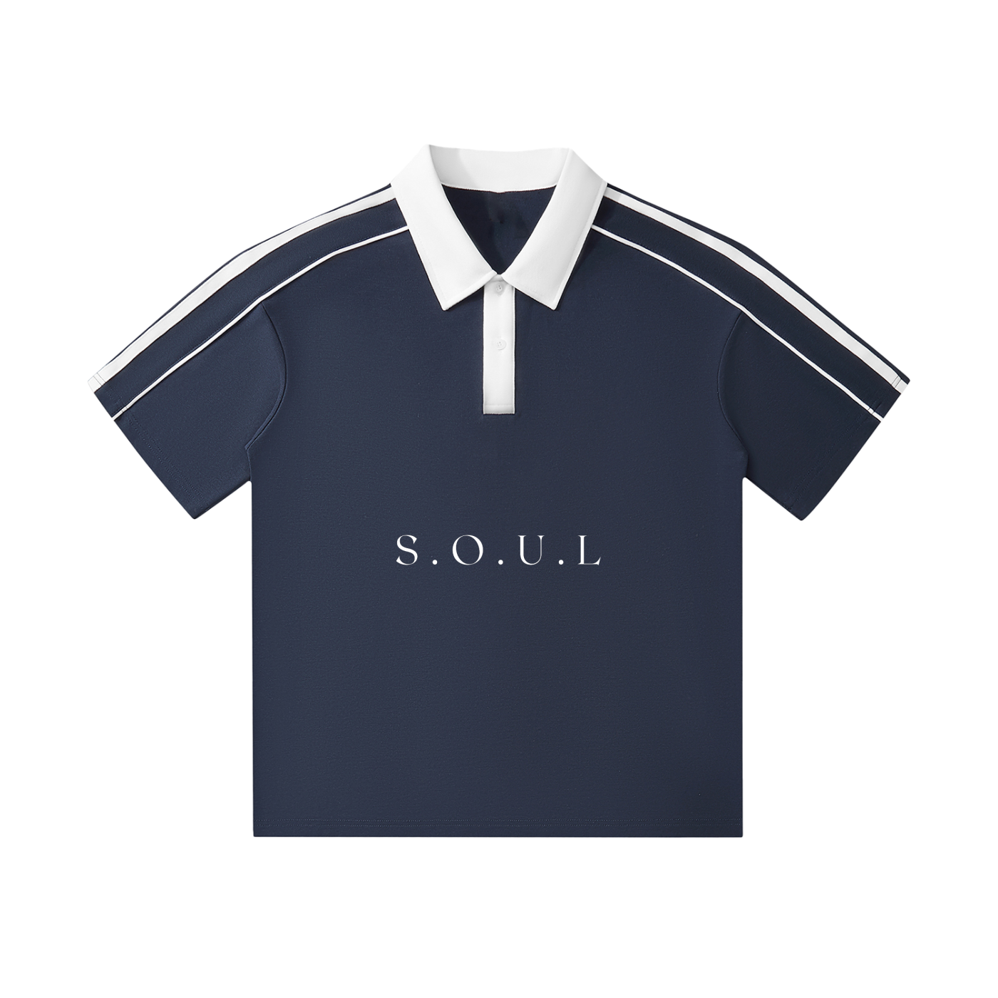 S.O.U.L Contrast Collar Short-Sleeve Polo Shirt