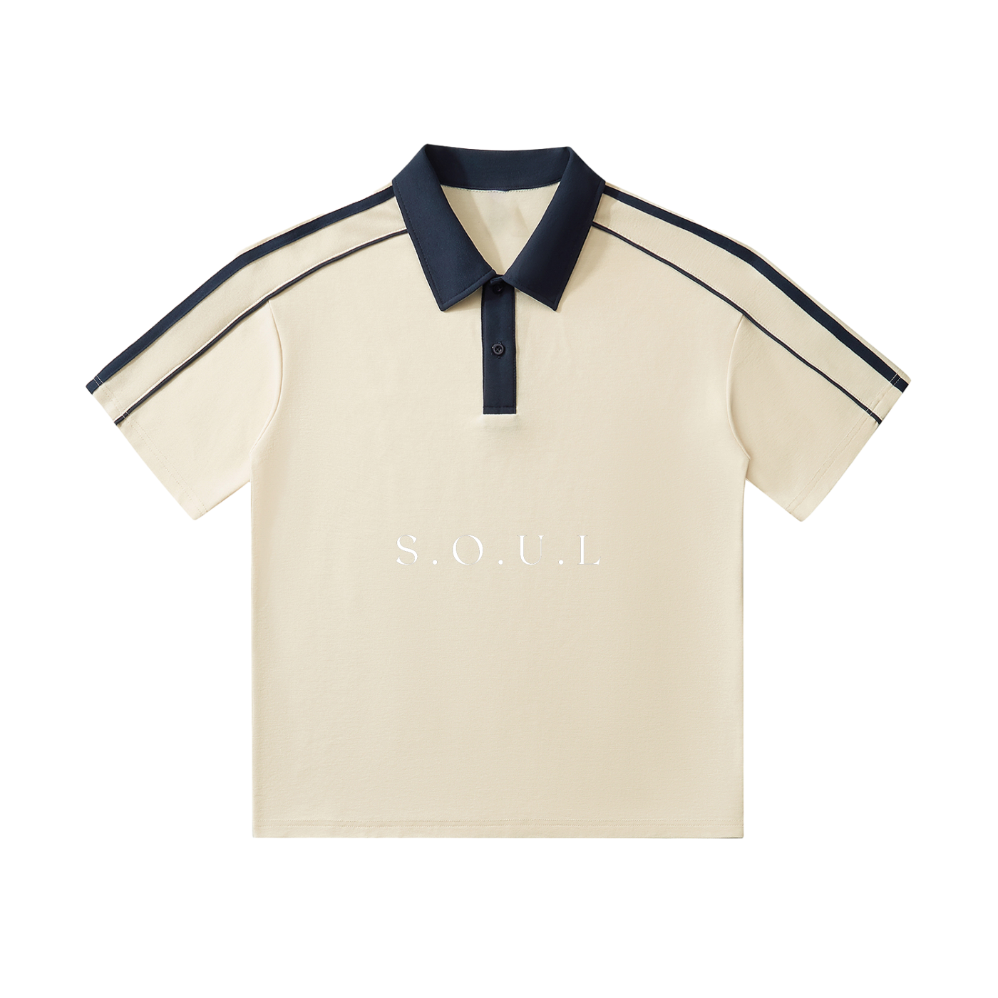 S.O.U.L Contrast Collar Short-Sleeve Polo Shirt