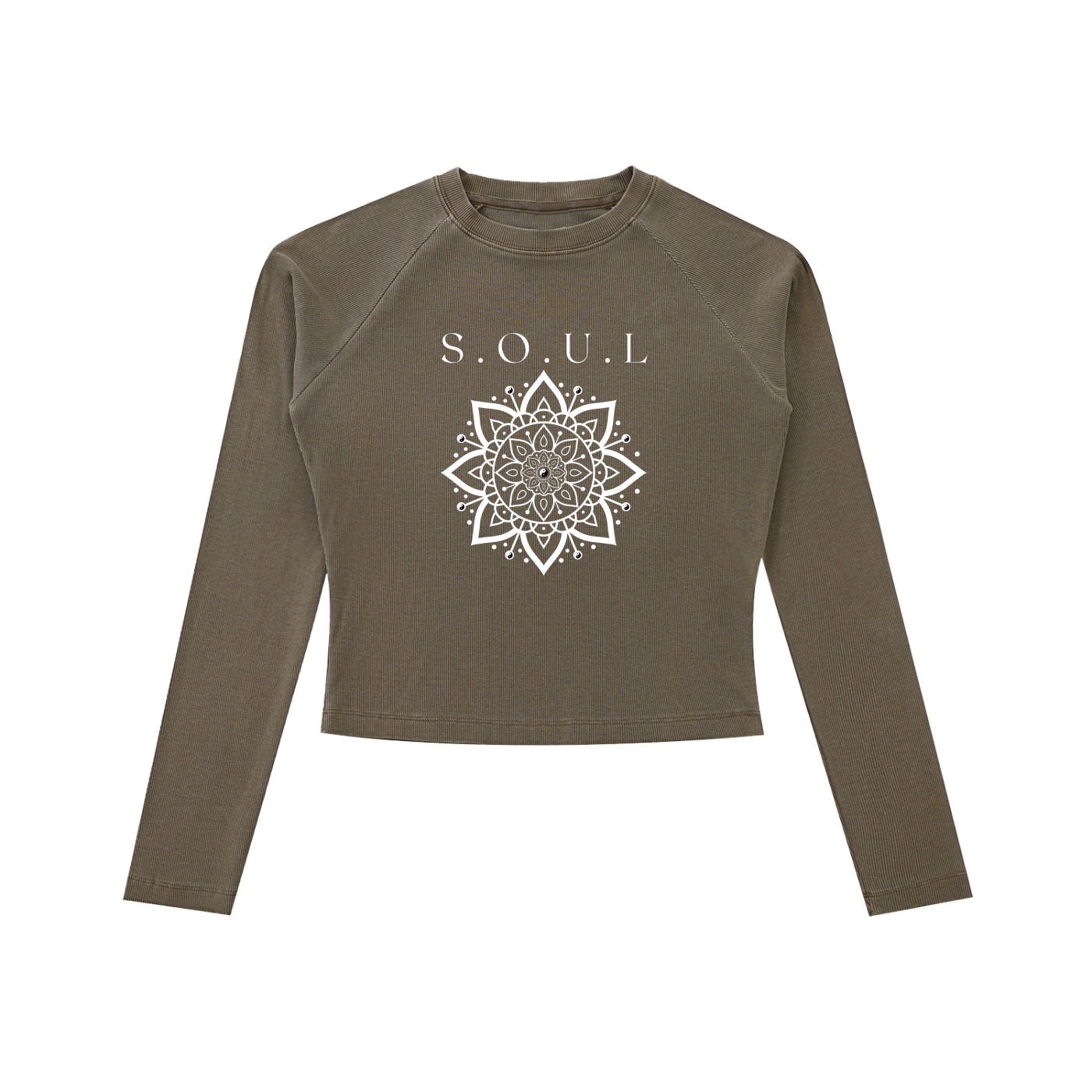 S.O.U.L Women's Dyed Washed Long Sleeve T