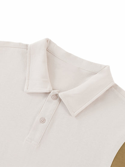 S.O.U.L Contrast Panel Cotton Polo Shirt