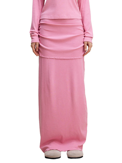 S.O.U.L Women's Dyed Slim Maxi Skirt